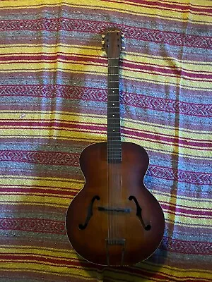 Silvertone Acoustic Guitar Archtop Vintage Local Pick Up Or UPS Project • $300