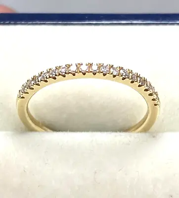 Great Genuine 10K Yellow Gold Women Ring Rings Real With Diamonds 20 Pts (BQ) • $138.09