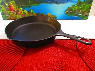 Vintage VICTOR (Pre-Griswold) 722A No 8 Cast Iron Skillet W/ Heat Ring ~ Ref. N6 • $132.29