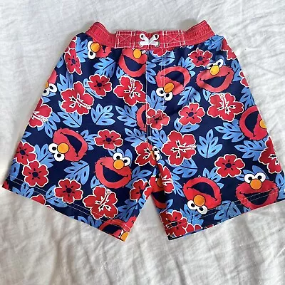 Vintage Sesame Street Elmo Board Shorts • Size Childrens 4 • Excellent Condition • $9.79