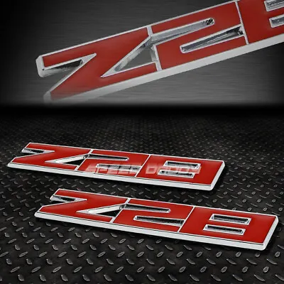 $9.88 • Buy For Chevy Camaro Z28 Ss 2x Metal Bumper Trunk Grill Emblem Decal Logo Badge Red