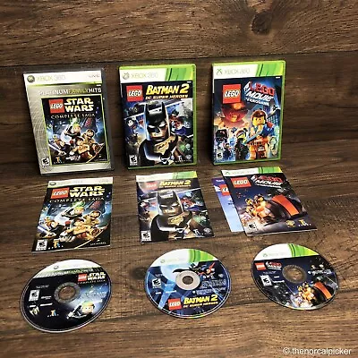 $19.99 • Buy Xbox 360 LEGO Star Wars Batman 2 Movie Video Game Bundle Complete Action Rated E