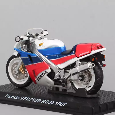1:24 Tiny Scale Honda VFR750R RC30 1987 Diecast Motorcycle Diecasts Toy Model • $14.45
