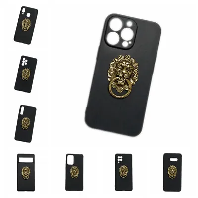 For Phones 3D Metal Lion Head Finger Ring Stand Holder Soft TPU Skin Case Cover • $9.31