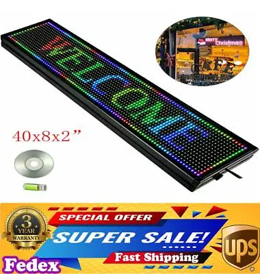 High Brightness Outdoor LED Sign Programmable Scrolling Message Display Board US • $76