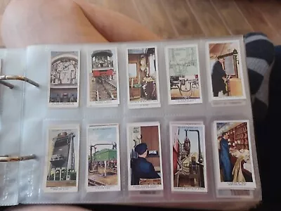 Wills Cigarette Cards Railway Equipment Full Set Of 50 Vgc In Sleeves • £3