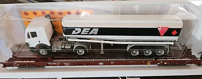 Märklin 4841 Depressed Flat Car W/Model  DEA  Semi-truck Trailer LKW Transport • $61