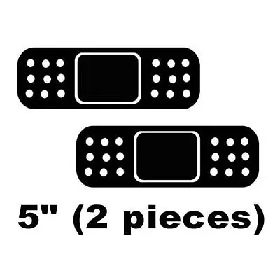 $3.99 • Buy [#18] 2x5  Black JDM BandAid Band-Aid Car Bumper Dent Cover Vinyl Stickers