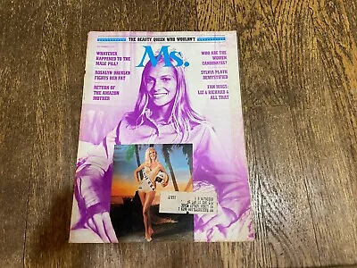 Ms. Magazine #3 September 1972 Male Pill Sylvia Plath Beauty Queen Angela Davis • $39.99