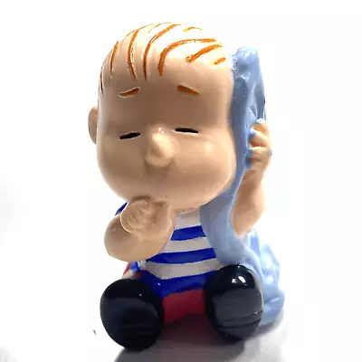 Vintage Peanuts Applause PCV Figure Linus And Blue Blanket • $11.99