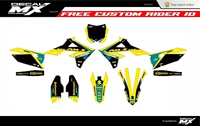 Fits Suzuki RMZ 250 2019 To 2024 RMZ450 2018 To 2024 Graphic Kit Decals Stickers • $128.24