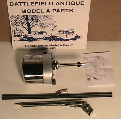 1928-1931 Model A Ford And Other Makes 12V Stainless Steel Windshield Wiper Set • $85.95