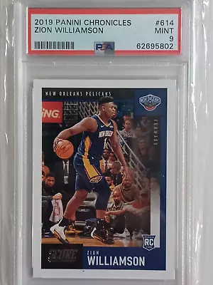 2019 Panini Chronicles #614 ZION WILLIAMSON RC PSA 9 Mint • $12.50