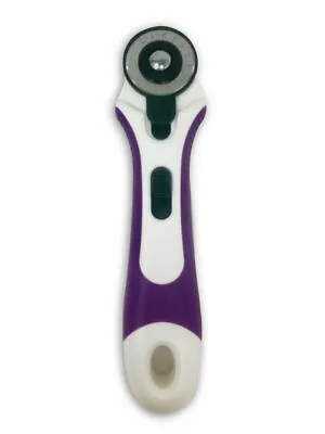 The Quilted Bear Ergonomic 28mm Purple Soft Grip Rotary Cutter Similar To OLFA • £6.99