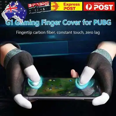 $9.79 • Buy 2pcs Touch Screen Gaming Finger Cover Thumb Sleeve Gloves For PUBG Mobile Game