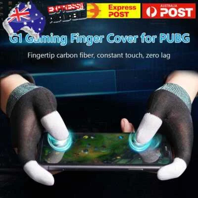 $9.79 • Buy 2pcs Touch Screen Gaming Finger Cover Thumb Sleeve Gloves For PUBG Mobile Game