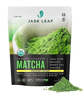 Jade Leaf Matcha Organic Culinary Grade Matcha Green Tea Powder - Premium Second • $14.99