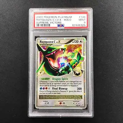 PSA 9 Rayquaza C LV.X - 146/147 - Holo Rare Platinum Supreme Victors 325 • $179.40