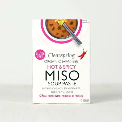 Clearspring Organic Instant Miso Soup Paste - Hot & Spicy • £3.29