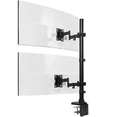 VIVO Ultra Wide Dual Monitor Mount Extra Tall Stand Fits Up To 43  Screens • $69.99
