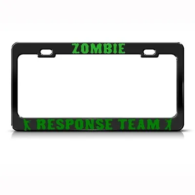 Metal License Plate Frame Zombie Zombies Response Team Car Accessories Chrome • $17.99