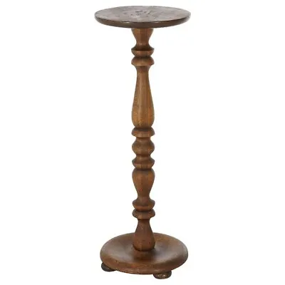 Antique Arts & Crafts Oak Pedestal Plant Stand Circa 1910 • $440