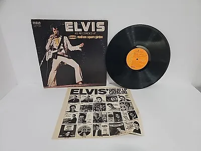 Elvis Recorded Live At Madison Square Garden VINYL LP LSP-4776 RCA 1972 VINTAGE  • $7.50