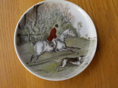 Vtg AK Kaiser Porcelain Coaster Butter Tray Small Plate Horse & Dog W Germany • $5