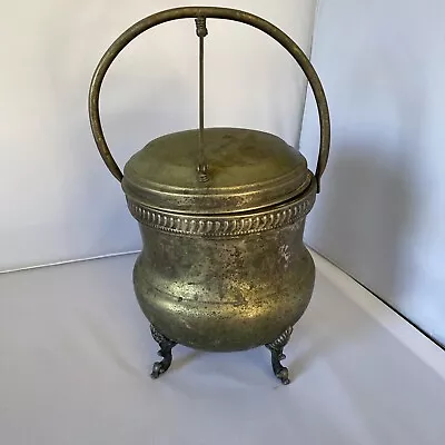 Vintage Silver On Copper Chaffing Dish Glass Vacuum Insulated Pot Ice Bucket • $12.50