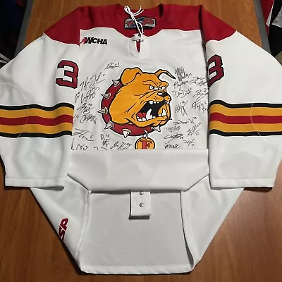 2016-17 Team Signed Authentic Ferris State University Bulldogs Hockey Jersey 54 • $200