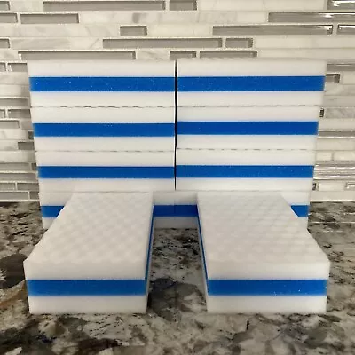 10 PACK BLUE Melamine Magic Sandwich Sponge Eraser Heavy Duty Extra Durable NEW • $9.99