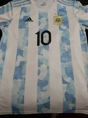 $550 • Buy Lionel Messi Personally Hand Signed Argentina Jersey 2021/2022 + Proof  + Coa 