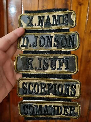 £6 • Buy Military PAINTBALL   AIRSOFT Name Tag TEXT Badge Patch Hook And Loop