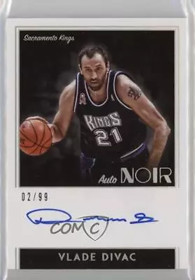 2018-19 Panini Noir Auto Noir Color /99 Vlade Divac #NC-VDV Auto HOF • $26.70