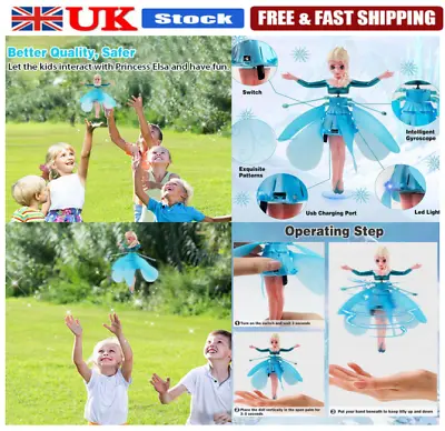 Flying Fairy Girls Princess Doll Magic Infrared Auto Induction Control Kids Toys • £10.86