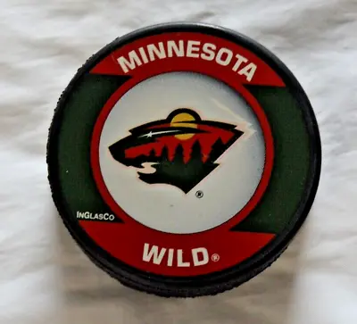 Minnesota Wild InGlasCo Official NHL Hockey Puck - FREE SHIPPING!!! • $12.95