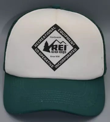 REI Co-op Trucker Hat Mesh Snapback Green White • $15