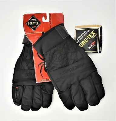 NEW Spyder GORE-TEX Ski Gloves Black Men’s Large Waterproof Snow Snowboard • $56.89