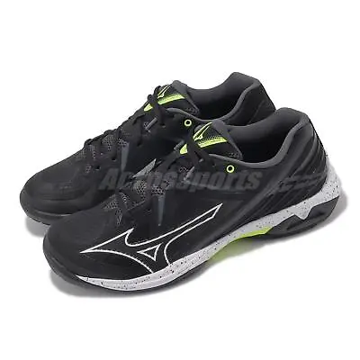 Mizuno Wave Claw 3 Super Wide Black White Silver Men Badminton Shoes 71GA2444-40 • $119.99