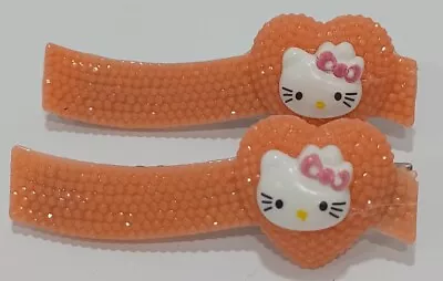 Hello Kitty Hair Clip Hair Accessories Cute Y2K Kawaii Peach Vintage NEW • $13.32