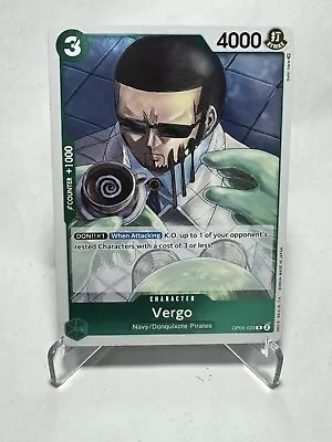 One Piece TCG - Awakening Of The New Era - Vergo Near Mint • $0.99