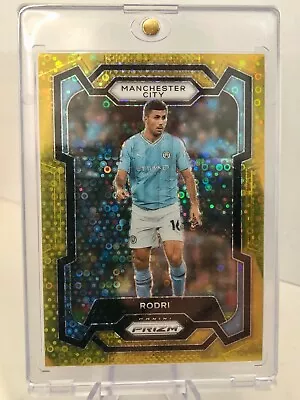 2023-24 Prizm EPL RODRI GOLD SSP #8/10 Manchester City • $130