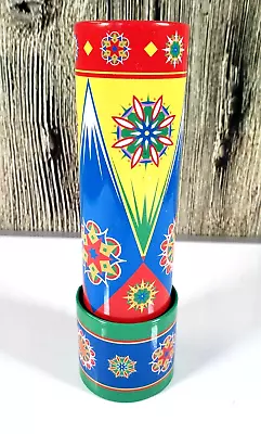 Schylling Kaleidoscope Metal Rainbow Pattern Circus Toy 2002 Vintage  • $12.86