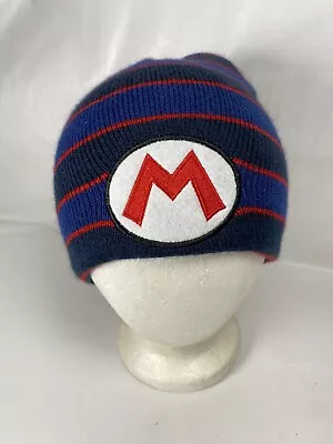 Nintendo Official Super Mario Knit Beanie Striped Winter Hat • $12.99