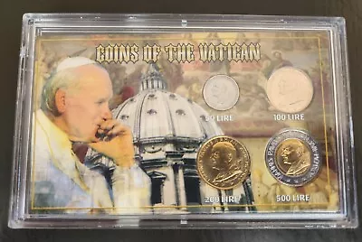 COINS OF THE VATICAN FOUR (4) COIN SET-50100200500 LIRE -United States Minted • $12.99