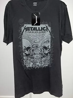 Metallica Metal T-Shirt Black Retro Vintage Rock Bands Size Extra Large (XL) • $37.50