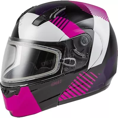 GMax Black/Pink/White MD04S Modular Reserve Snow Helmet/Dual Lens ( Lrg ) • $113.97