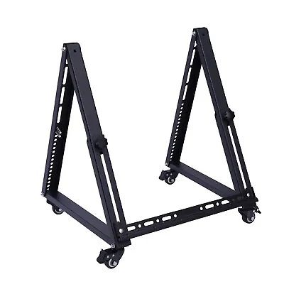 Mobile TV Mount Stand Low Height Monitor Cart With Wheels Adjustable Angle Rack • $38.95