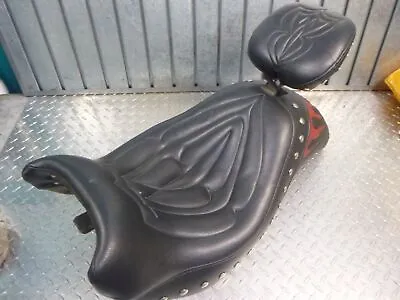 Corbin VTX1800C VTX 1800 C Full Seat W/ Backrest Studded Flames 2002-2007 • $349.95