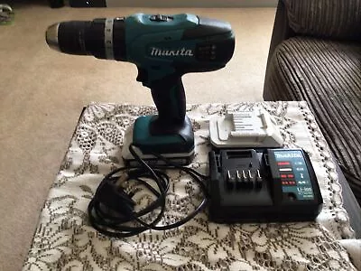 Makita Battery Drill 18v Li Ion 1.5ah 2x Batteries And Charger • £25